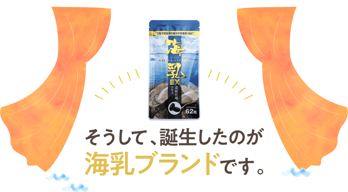 そうして、誕生したのが海乳ブランドです。